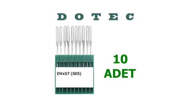 Dotec DVX 57 (Ses) Lastik Makine İğnesi (10 Adet) (Uzun)