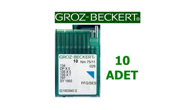 Groz Beckert DP X 5 Düz Makine İğnesi (Kalın Dip) (10 Adet)