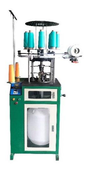santek tekstil makineleri, yuvarlak örme makinaları, jakarlı dar dokuma makineleri, kapitone makineleri, tres halat makinesi, yaka makineleri, raschel makineler, tektsil makinaları, sanayi imalat makineleri istanbul özbekistan kazakistan rusya 9 Renkli Saç Bandı Örme Makinesi